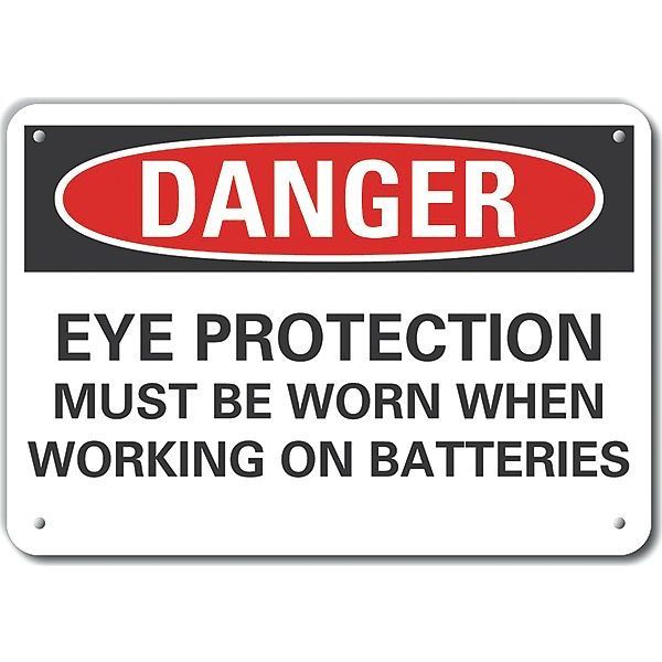 Decal, Danger Eye And Ear, Plastic, 10 x 7