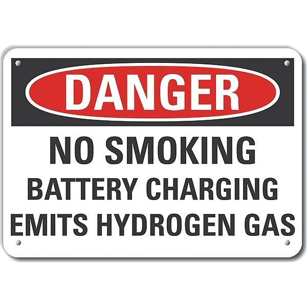 Reflective No Smoking Danger Sign, 7