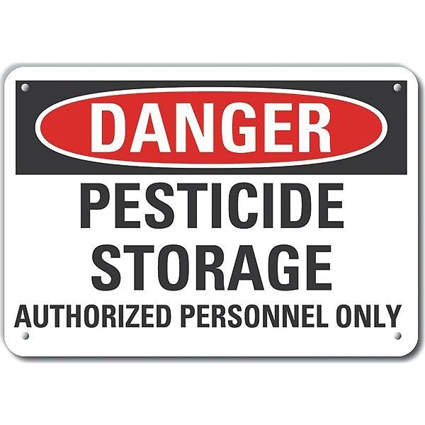 Decal, Danger Pesticide, 10 x 7