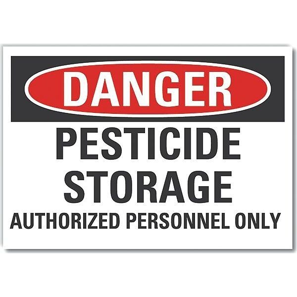 Decal, Reflective, Danger Pesticide, 10 x 7