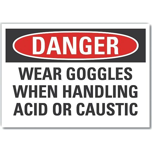 Decal, Danger Wear Protective, 5 x 3.5