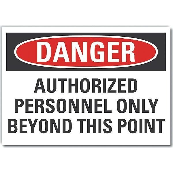 Decal, Danger Authorized, 14 x 10