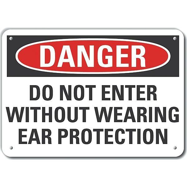 Decal, Danger Do Not Enter, Plastic, 14x10