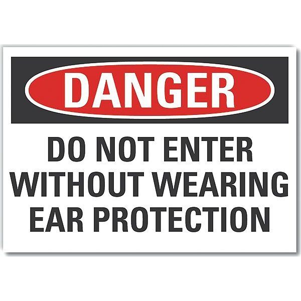 Decal, Danger Do Not Enter, 10 x 7