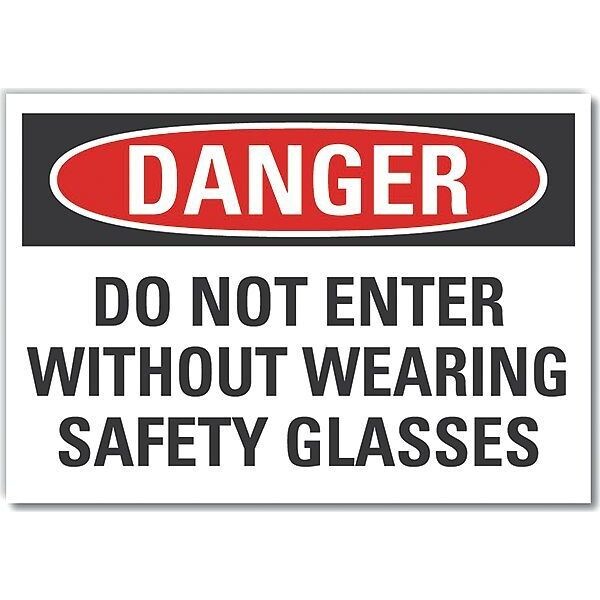 Decal, Danger Do Not Enter, 10 x 7