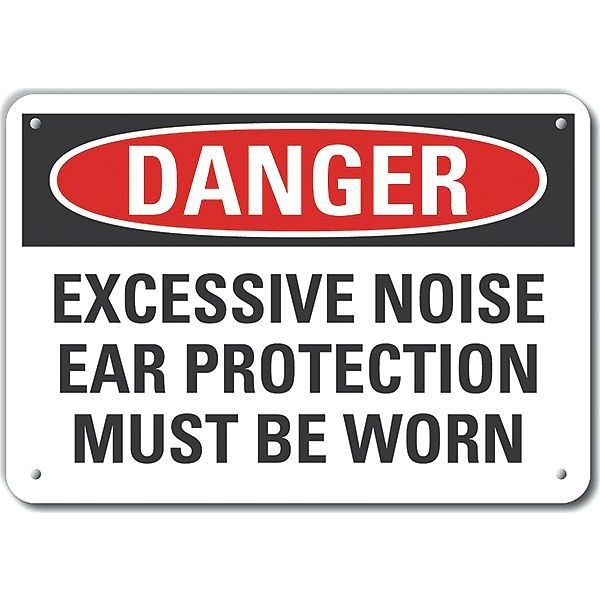 Decal, Danger Excessive Noise, 10x7