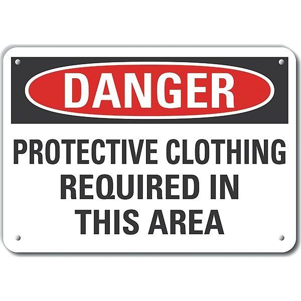 Decal, Danger Protective, 10 x 7