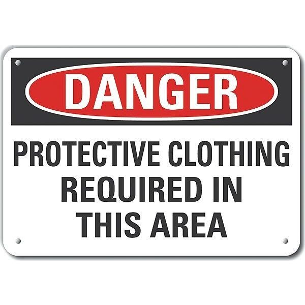 Decal, Danger Protective, 14 x 10