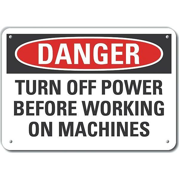 Decal, Danger Turn Off Power, 14x10