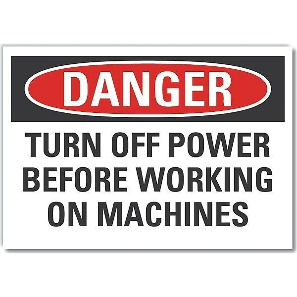 Decal, Danger Turn Off Power, 10 x 7