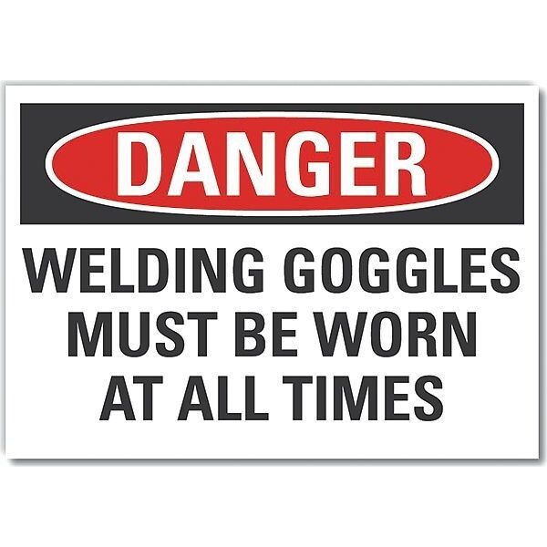 Decal, Reflective, Danger Welding, 10 x 7