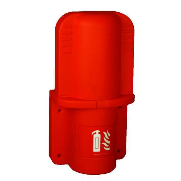 Fire Extinguisher Cabinet, Surface Mount, 16 in Height, 5 lb, Plastic