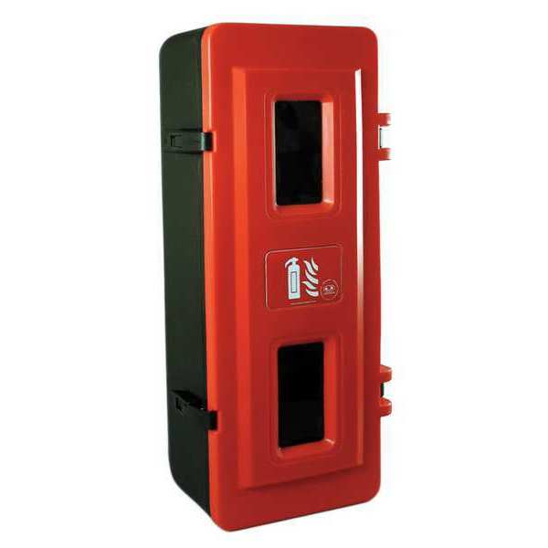 Fire Extinguisher Cabinet, Surface Mount, 29 in Height, 20 lb