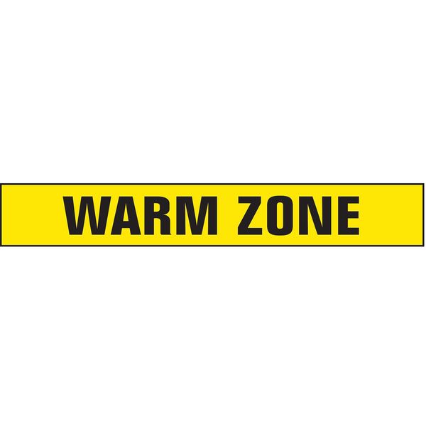 Barricade Tape w/Reel, Warm Zone, 1000 ft