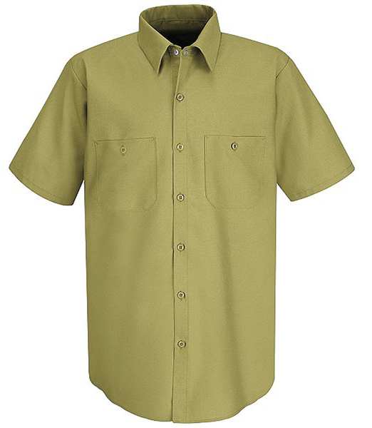 Short Slve, Khki, 65 perPET/35 perCtn, 3XL