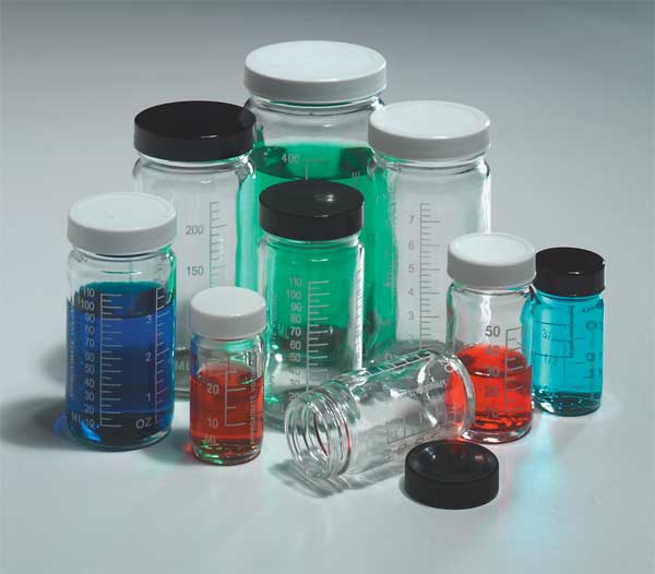 Bottle, Graduated, Glass, 500mL, PK24