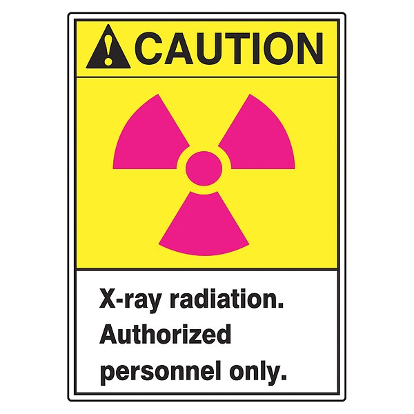 Safety Label, 5 in H, 3 1/2 in W, Vinyl, Vertical Rectangle, LRAD607VSP