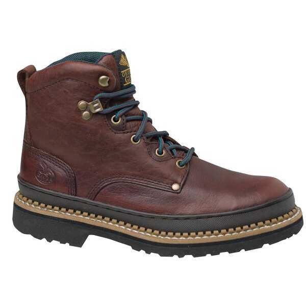 Size 7W Men's 6 in Work Boot Steel Work Boot, Soggy Brown