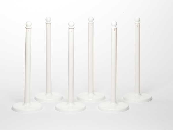 Medium Duty Stanchion, 40 In. H, PK6