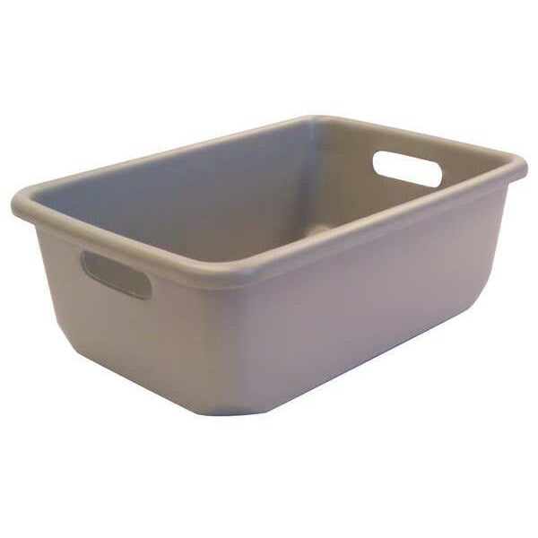 Nesting Container, Gray, Fiberglass Reinforced Composite, 18 in L x 12 1/2 in W x 6 1/2 in H