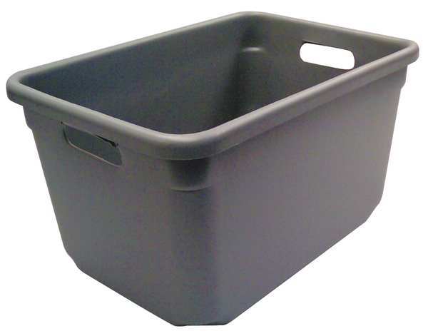 Nesting Container, Gray, Fiberglass Reinforced Composite, 18 in L x 12 1/2 in W x 10 in H