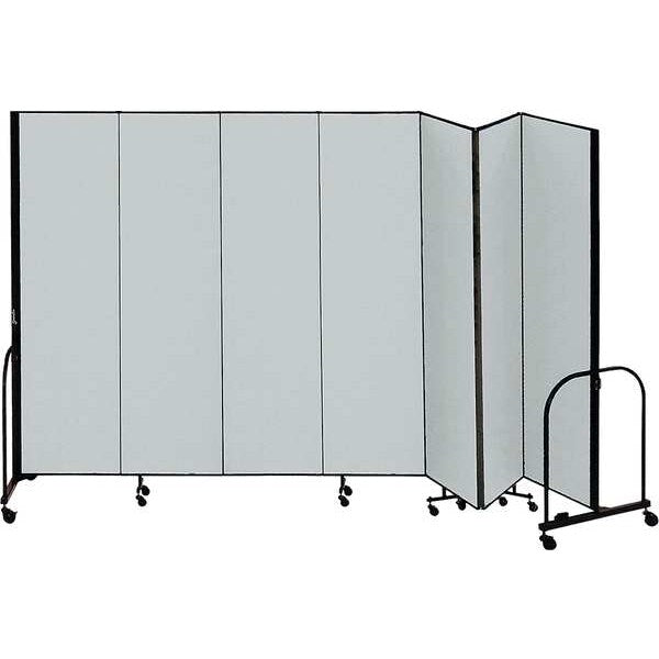 Partition, 13 Ft 1 In W x7 Ft 4 In H, Gray