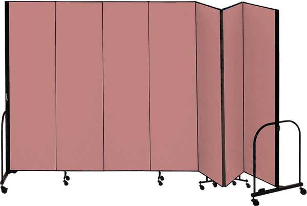 Partition, 13 Ft 1 In W x 5 Ft H, Mauve