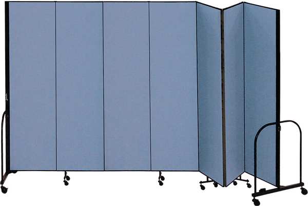 Partition, 13 Ft 1 In W x6 Ft 8 In H, Blue