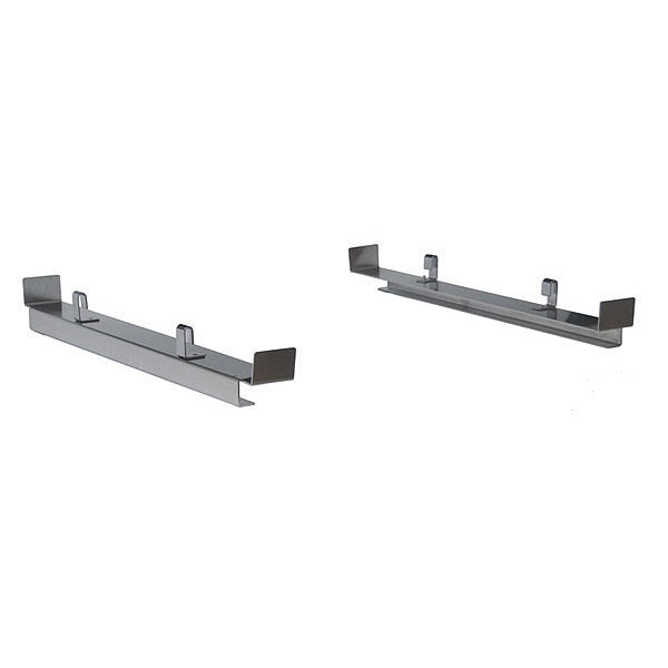Gray Stainless Steel Under Shelf Tote Glide