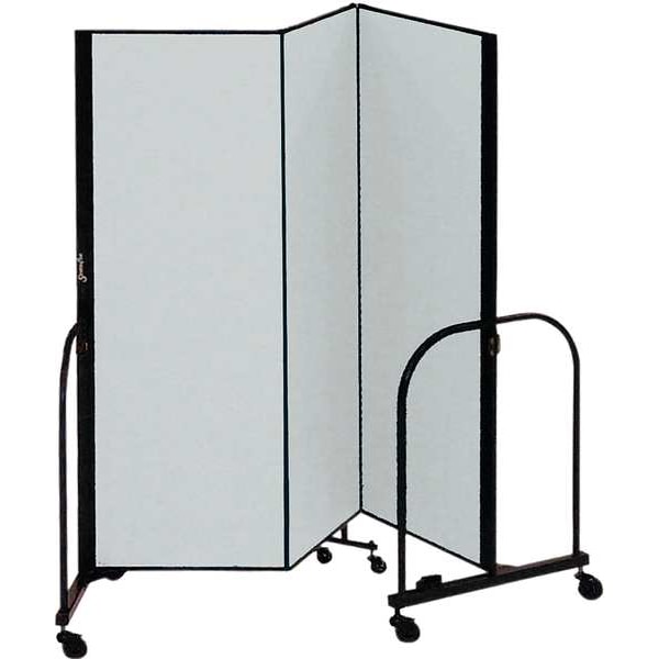 Partition, 5 Ft 9 In W x 7 Ft 4 In H, Gray