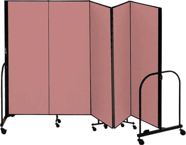 Partition, 9 Ft 5 In W x 5 Ft H, Mauve