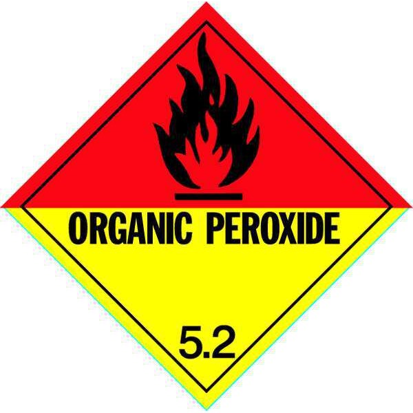 Vehicle Placard, Orgnc Proxde 5.2 w Picto