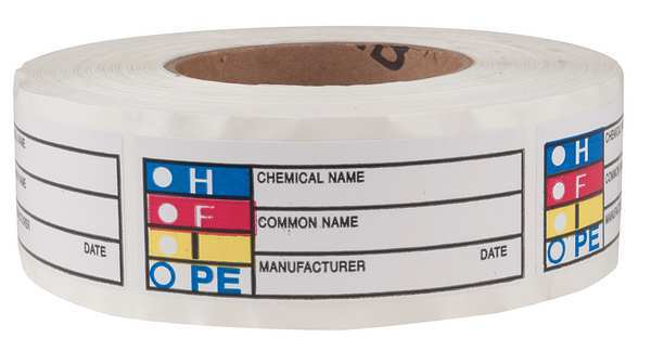 HMIG Label, 1-1/2 In. H, 3-7/8 In.W, PK1000