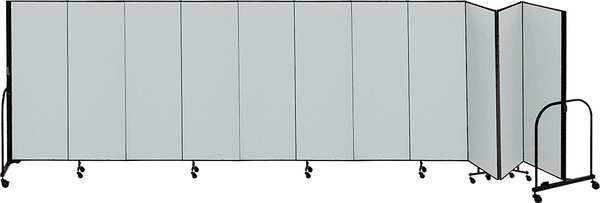 Partition, 20 Ft 5 In W x 6 Ft H, Gray