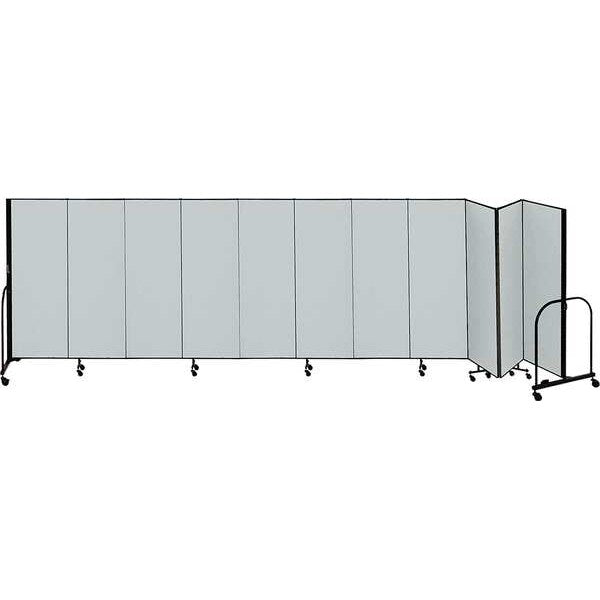 Partition, 20 Ft 5 In W x7 Ft 4 In H, Gray