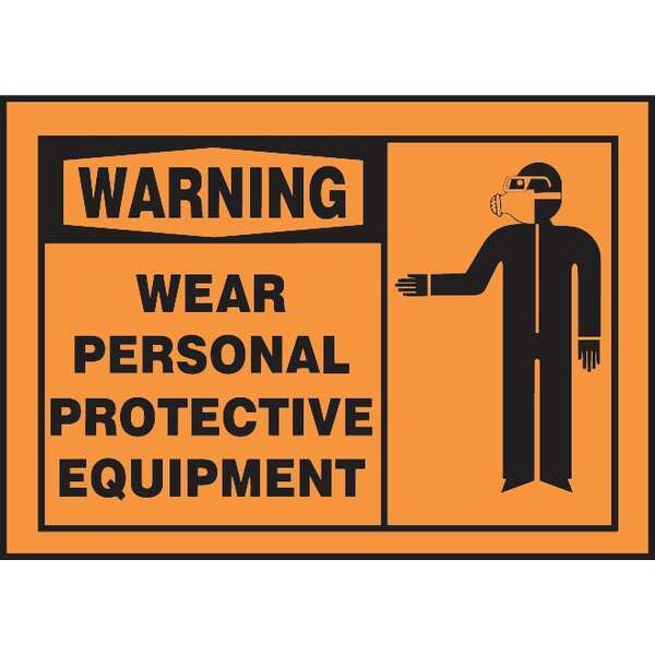 Safety Label, 3-1/2 In. H, 5 In. W, PK5, LPPE305VSP