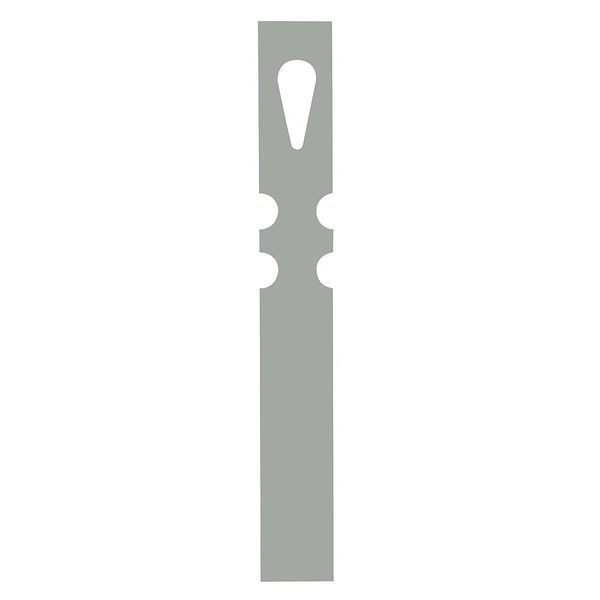 Blk Tag, 7-1/2x1 In, Gra, Rect, Paper, PK1000