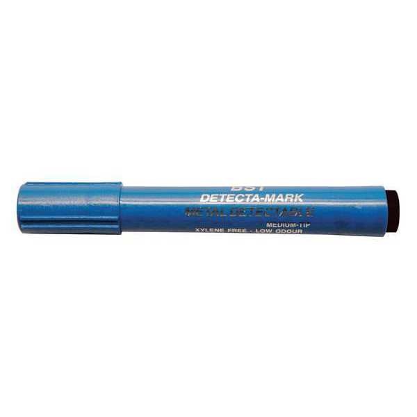 Metal Detectable Dry Erase Marker, Black, 10PK