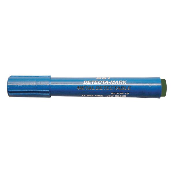 Metal Detectable Dry Erase Marker, Green, 10PK