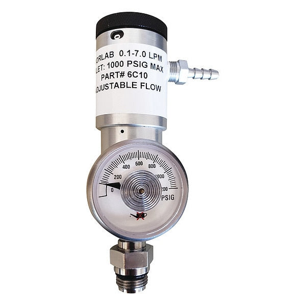 Gas Regulator, 0.2 to 6Lpm