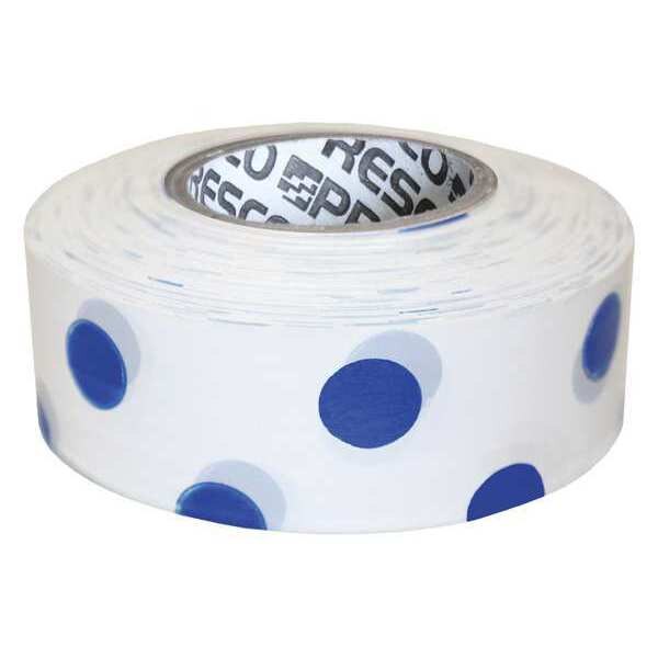 Flagging Tape, White/Blu, 300ft x 1-3/16In