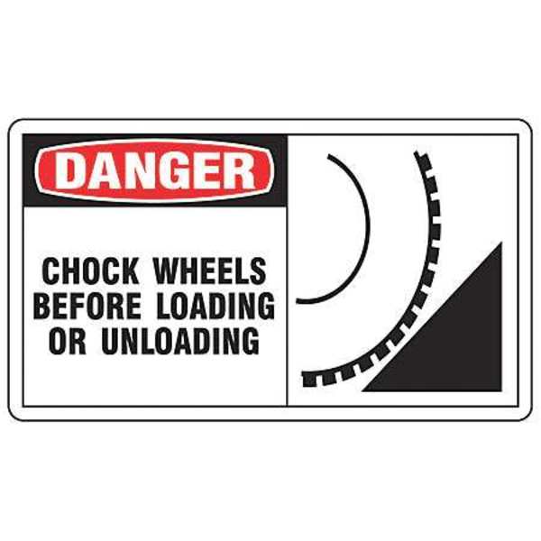 Safety Label, 3 1/2 in H, 5 in W, Vinyl, Horizontal Rectangle, English, LTKC001VSP