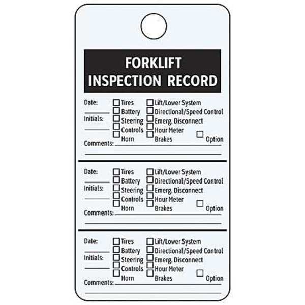 Label, Foil, 3x4.25 In, Forklift, PK25