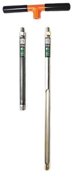 Soil Probe, 33 In, Chrome Plated