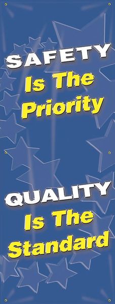 Safety Record Signs, 74 x 28In, Vinyl, ENG