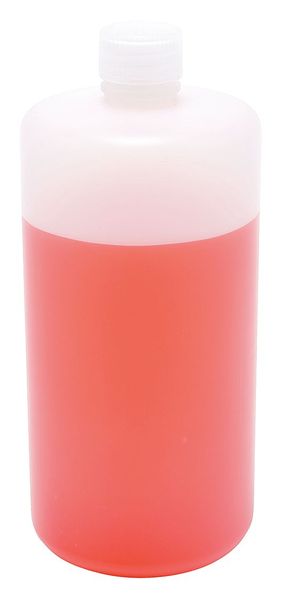 Bottle, Narrow Mouth, 1000 mL, HDPE, PK6