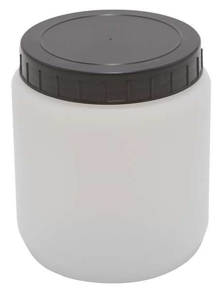 HDPE CYLNDRCL JAR W/CAP 1000ML, PK10