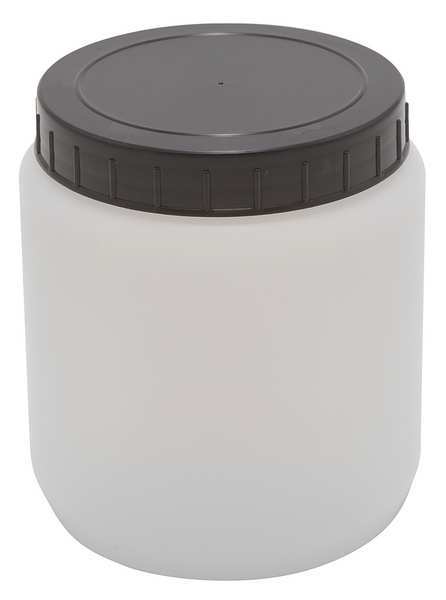 HDPE CYLNDRCL JAR W/CAP 1500ML, PK10