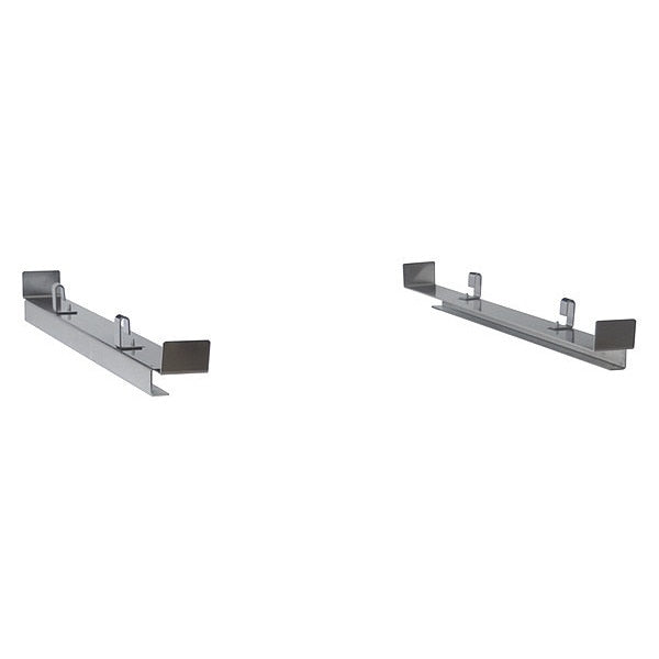 Gray Stainless Steel Under Shelf Tote Glide