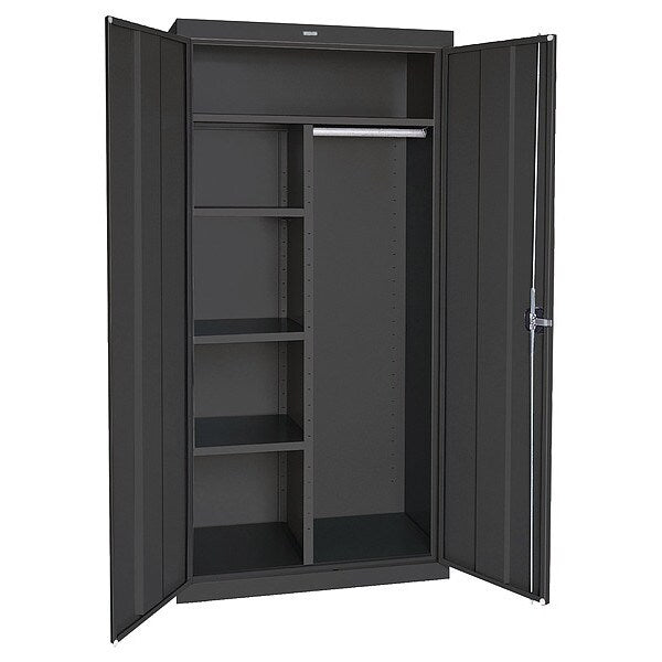 20/22 ga. Steel Storage Cabinet, 46 in W, 72 in H, Stationary